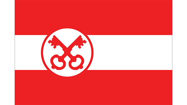 Vlag gemeente Leiden Vlag gemeente Leiden - in kleur op transparante achtergrond - 600 * 337 pixels